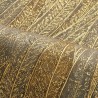 Casamance|Wallpaper mosaic eucalyptus leaves grey and gold|High-End