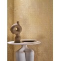 Casamance|Papel pintado moderno hojas doradas con nervaduras|Alta Gama
