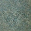 Casamance|Papier peint moderne feuilles vertes et dorées avec nervures|Haut Gamme