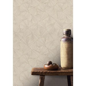 Casamance|Ginkgo Blätter Tapete blau-gold|Hochwertige 2