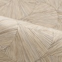 Casamance|Tropische Tapete beige-grau mit Ginkgo-Blättern|Orientalisch
