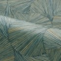Casamance|Wallpaper tropical emerald green with Ginkgo leaves|High-End