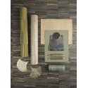 Casamance|Ginkgo Blätter Tapete beige-gold|Hochwertige