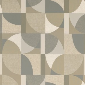 Khroma|Tapete in hellgrauen Tönen im Art-Déco-Stil|Tapeten