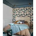 Casamance|Wallpaper Art Deco green with geometric circles|High-End
