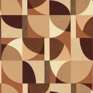 Architects Paper|Papel pintado moderno gris con círculos estilo retro|Retro