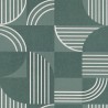 Casamance|Papier peint moderniste vert avec motif géométrique|Haut Gamme