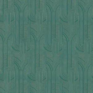 Casamance|Wallpaper Art Deco black and gold graphic|High-End