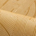 Casamance|Papier peint Art Déco brun et doré graphique|Haut Gamme