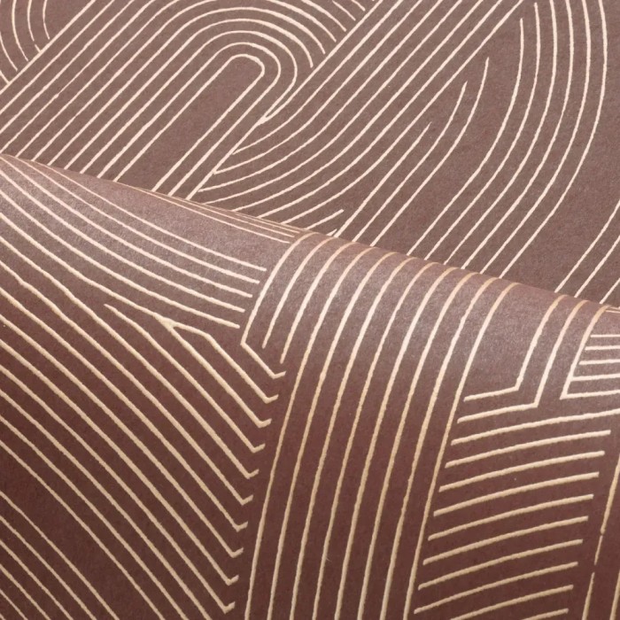 Casamance|Wallpaper Art Deco yellow and gold graphic|High-End