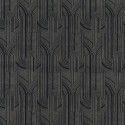 Casamance|Wallpaper Art Deco black and gold graphic|High-End
