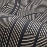 Casamance|Art-Déco Tapete schwarz-gold grafisch|Hochwertige