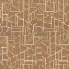 Casamance|Papel pintado geométrico cobre metalizado|Alta Gama