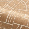 Casamance|Wallpaper geometric copper metallic|High-End