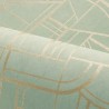 Casamance|Papier peint géométrique vert d’eau avec doré|Papier Peint