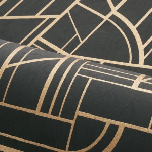 Casamance|Naturfaser Tapete gestreift braun|Hochwertige 2