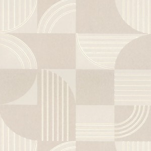 Casamance|Papel pintado Art Decó verde con círculos geométricos|Alta Gama
