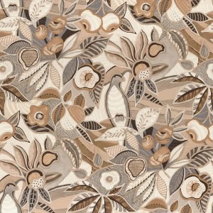 Casadeco|Papel pintado efecto textil marrón para salón elegante|Marrón