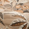 Casamance|Papel pintado mexicano marrón flores Tehuana|Alta Gama