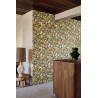 Casamance|Papier peint mexicain vert fleurs Tehuana|Haut Gamme