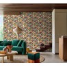 Casamance|Mexikanische Tapete bunt Tehuana-Blumen|Hochwertige