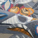 Casamance|Wallpaper Mexican blue Tehuana flowers|High-End