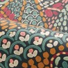 Casamance|Wallpaper Mexican multicolor flowers and geometric leaves|High-End
