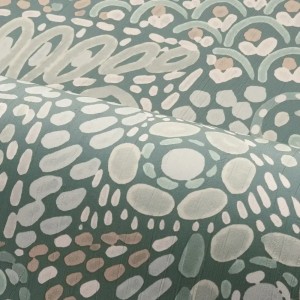 Casamance|Wallpaper Mexican multicolor flowers and geometric leaves|High-End 2