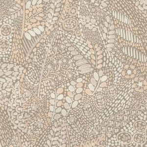 Khroma|Papier peint Art déco treillis vigne grimpante avec raisins|Papier Peint