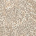 Casamance|Mexikanische Tapete braun Blumen und geometrische Motive|Tapeten