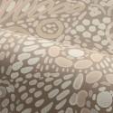 Casamance|Wallpaper Mexican brown flowers and geometric motifs|Wallpaper