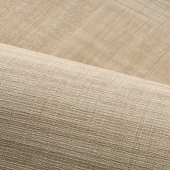 Casamance|Papier peint ethnique beige patchwork textile|Imitation Tissu