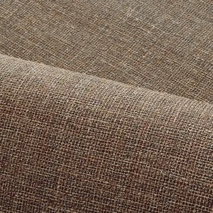 Casamance|Papier peint lin jaune moutarde|Imitation Tissu 2