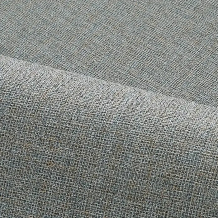 Casamance|Papier peint jute bleu pierre|Imitation Tissu