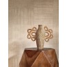 Casamance|Papier peint ethnique vert amande patchwork textile|Carreaux