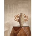 Casamance|Wallpaper ethnic cactus green textile mosaic|Fabric Imitation