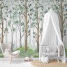 Marburg|Kids mural forest with little birds in trees|Wallmurals
