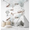 Marburg|Papier peint panoramique enfant montgolfières et avions|Panoramiques