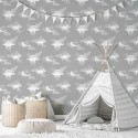Marburg|Papier Peint enfants dinosaures gris|Enfants