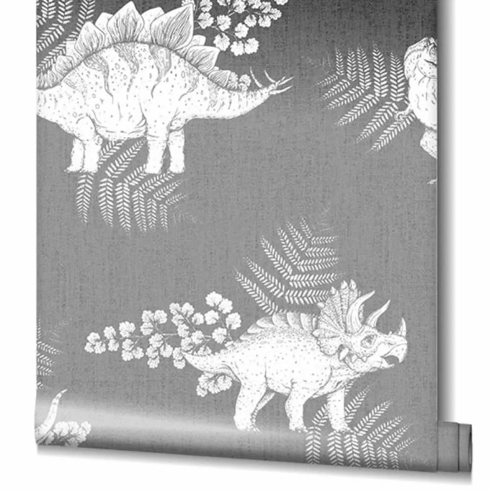 Marburg|Wallpaper children's gray dinosaurs|Children's