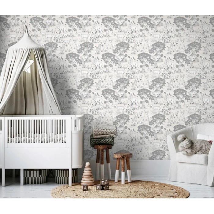 Marburg|Papier Peint pour enfants avec des animaux de la forêt beige|Enfants