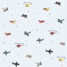 Marburg|Wallpaper children's blue airplanes and helicopters|Children's