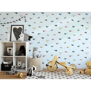 Casadeco|Papier peint uni tons clairs avec effet patine ou stucco|Papier Peint 2