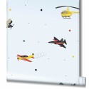 Marburg|Papier Peint pour enfants avions et hélicoptères bleu|Enfants