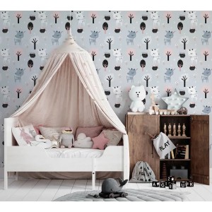 Marburg|Beige Waldtier Kinder Tapete|Kindertapete 2