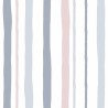 Marburg|Papier peint enfant tons pastel rayures bleues et roses|Enfants