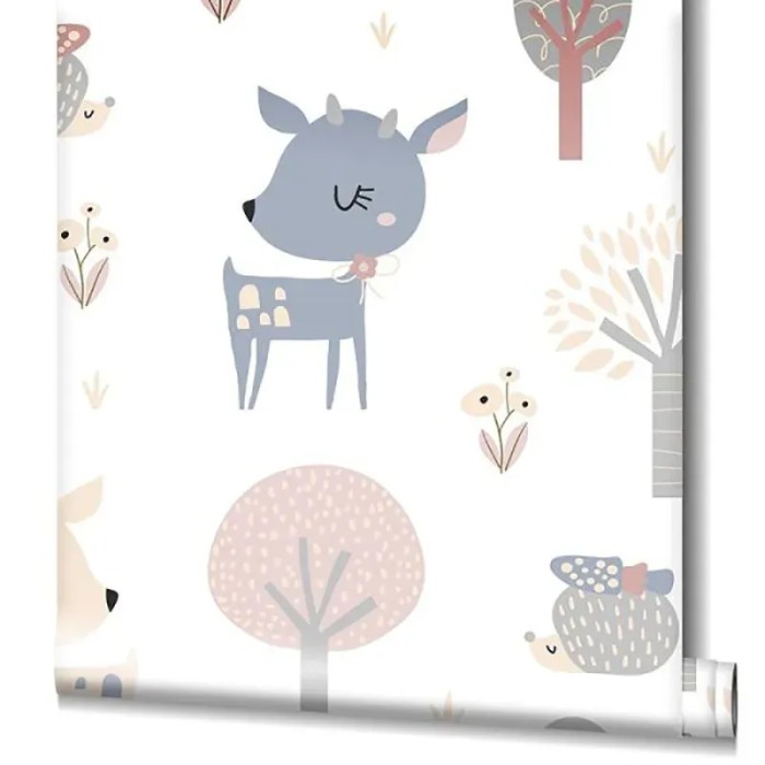 Marburg|Papier Peint enfant blanc cerfs amoureux|Enfants