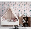 Marburg|Papier Peint enfant rose pastel cerfs amoureux|Enfants