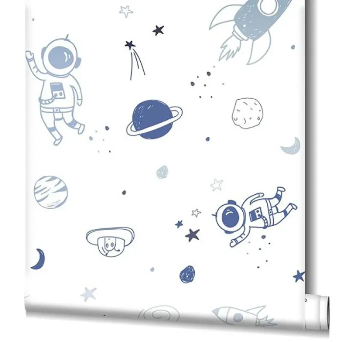 Marburg|Wallpaper kids astronauts in blue space|Children's