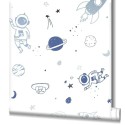 Marburg|Papel pintado infantil astronautas en el espacio azul|Infantil